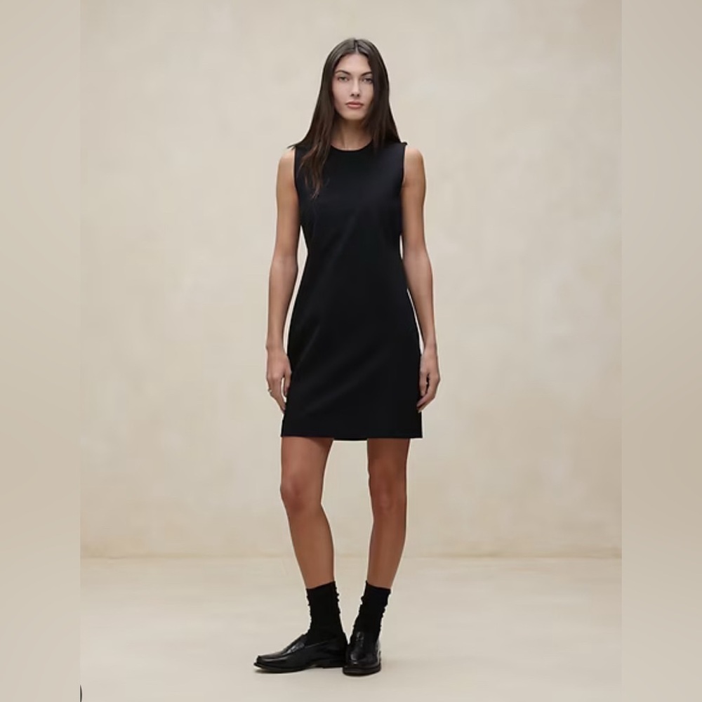 Banana Republic Black Mini Shift Dress